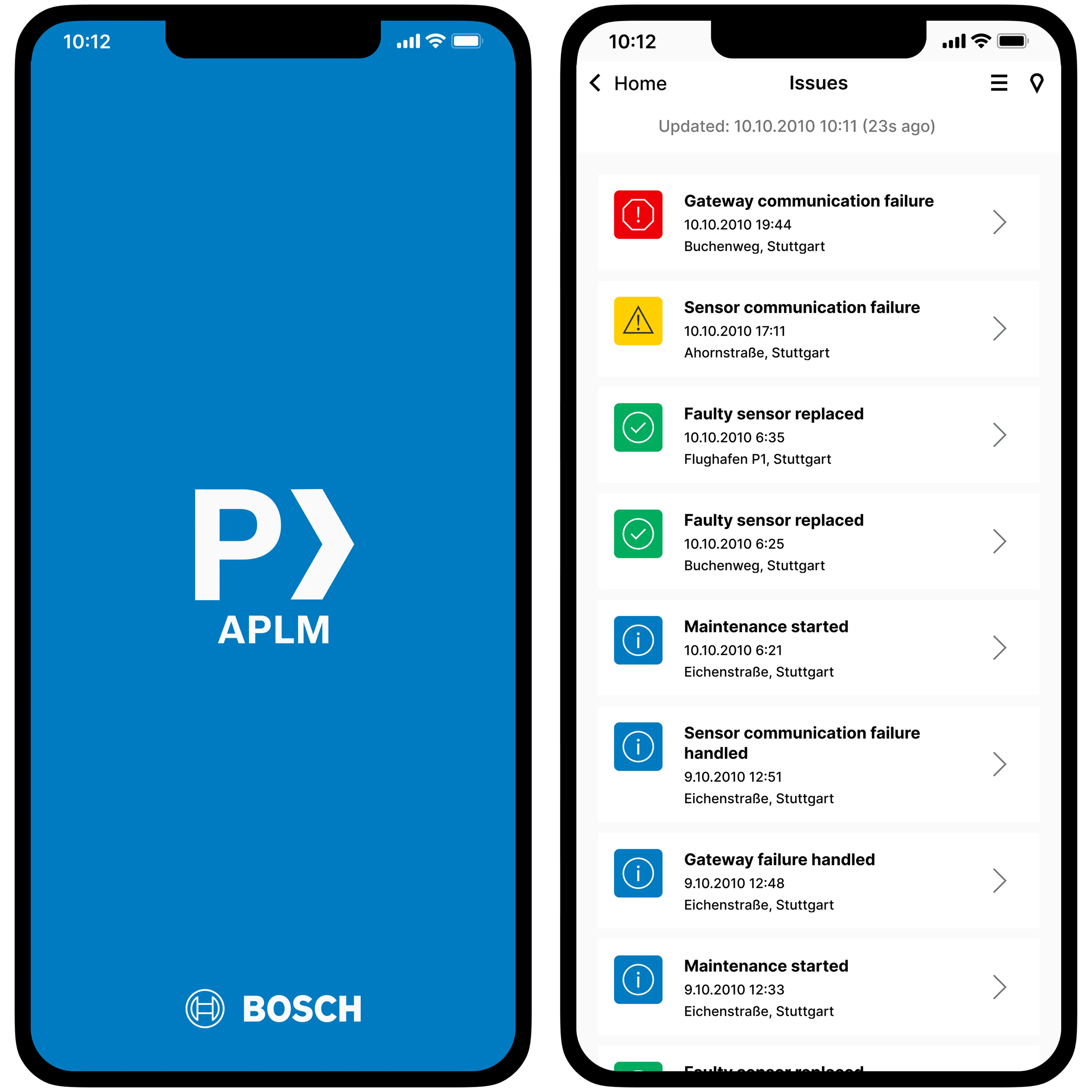 Cover of APLM project showing two APLM screens on mobile phones.